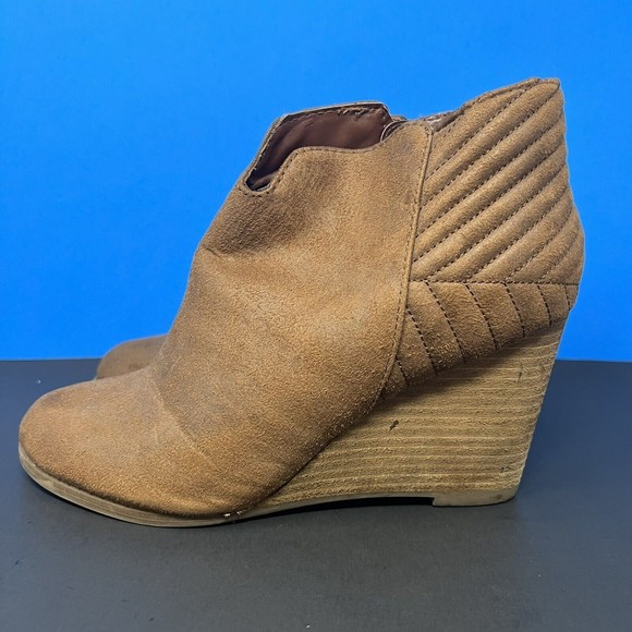 Carlos by‎ Carlos Santana Camira Brown Faux Suede Booties Ankle Boots Women's 9 - Picture 4 of 12